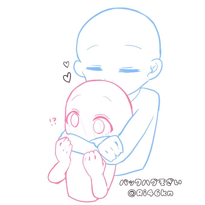 バックハグのtwitterイラスト検索結果 古い順