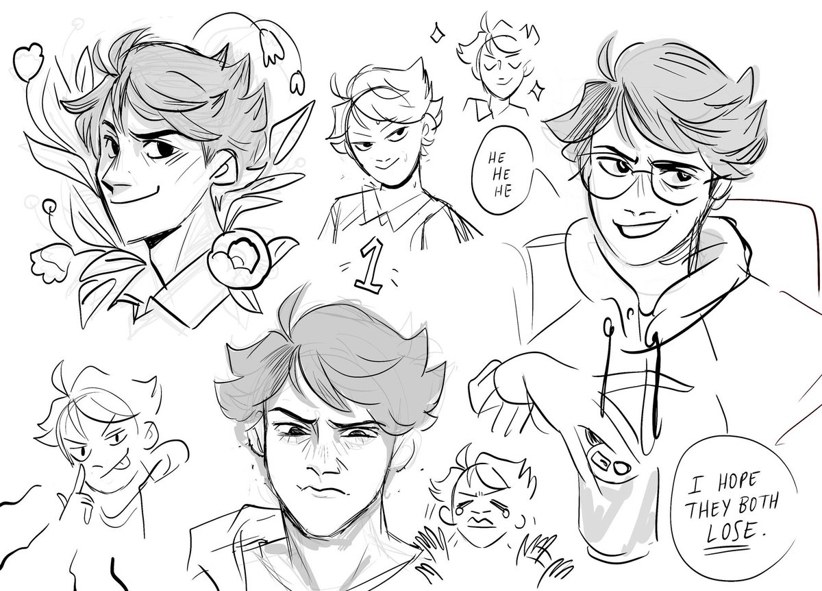 @myrdrottningen happy bday myra!!!! long live oikawa nation ?????? here are some doodles of the boyTM 