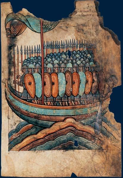 Cette représentation reprend évidemment une image construite au Moyen Âge : à partir du IXe siècle, les moines occidentaux racontent les raids de ces « hommes du nord » dont la « fureur » est redoutée à l'époque