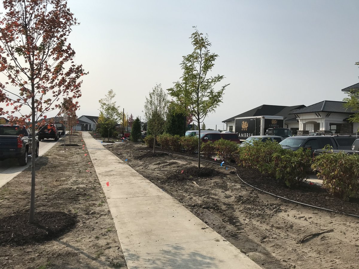 hartmanco's tweet photo. Good progress the past couple of weeks at the @PulteHomes Bellwether Amenity Center. Excited to see this near completion with our partner @zemancc. #hartmanlandscape #construction https://t.co/24QiPYHtzu