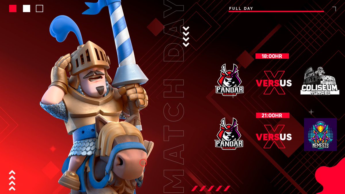 PandarGamingGG's tweet photo. #ClashRoyale • ¡MatchDay! 
•
✨Estamos listos para la batalla contra 2 buenos equipos✨
•
🏆 • #GoldenXbowCup
🆚 • @ColiseumRoyale_
⏰ • 6:00pm🇲🇽 - 18:00🇲🇽
•
🏆 • #THC_CUP
🆚 • @Nemesis_PE
⏰ • 9:00pm🇲🇽 - 21:00🇲🇽
•
¿Nos iremos con la Victoria? 
#AlwaysPandar🐼❤ https://t.co/SOurT15PQ0