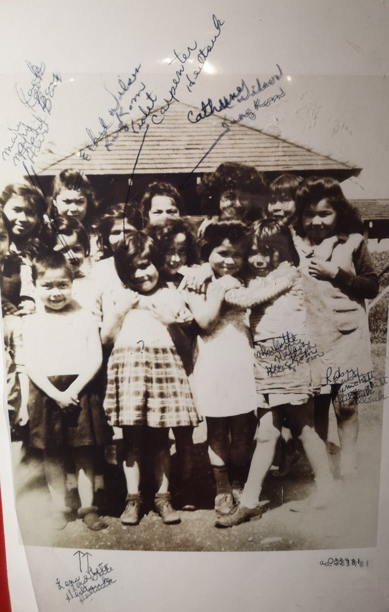 1/5 E. Beverly Brown was taken from her family home in Bella Bella/ Kitasoo in 1937 when she was seven years old and sent to St. Michael's Indian Residential School in Alert Bay.  #EveryChildMatters