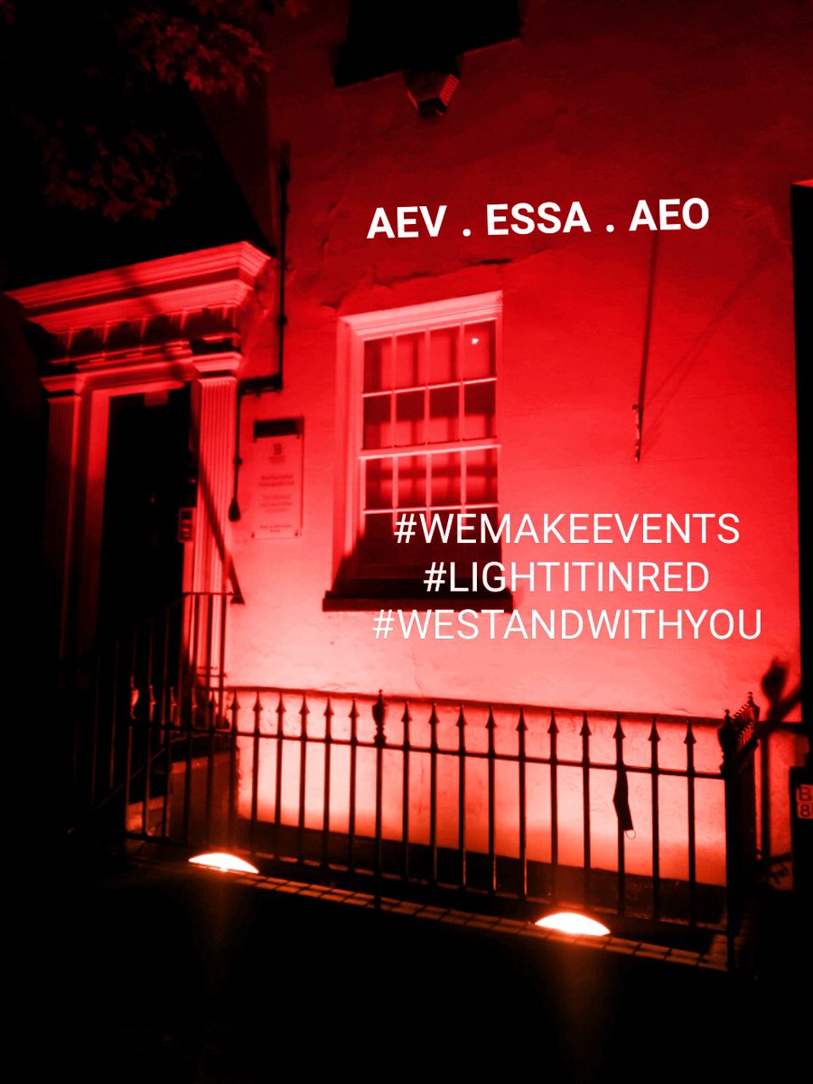 We stand with the whole of the events industry and tonight we #LightItInRed to show our support and to highlight an industry in crisis. We are viable. #WeMakeEvents #eventprofs  <a href="/LightItInRed/">Light It In Red</a> @WeMakeEvents