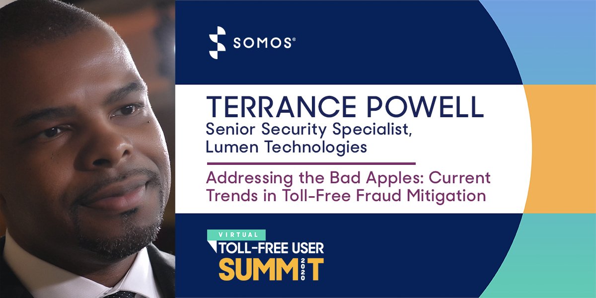 We’re excited to announce that Terrence Powell of <a href="/lumentechco/">Lumen</a>, formerly @centurylink, will be joining us to discuss Toll-Free fraud mitigation at #TFUS20! Learn more about this and other exciting sessions now: tollfreeusersummit.com