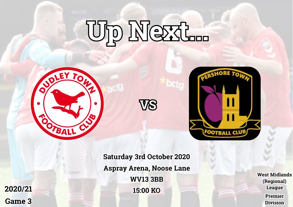 ROBINS PUMPED FOR PERSHORE

Hot on the heels of our first league win, we welcome free scoring Pershore Town to the Aspray. 

Come on you Robins! 

⚽️ <a href="/PTFC88/">Pershore Town FC</a>
🏆 WMRL Premier Division 
🏟 Aspray Arena, WS13 3BB
🎟 £5 adults, £3 concessions
⏰ 3pm

#ForzaDudley #UTR