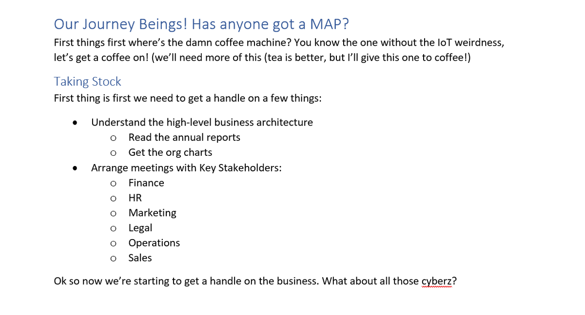 so not only do we want to talk to people we also are going to want to hoover up some goodies! get those org charts, read those annual reporst! learn all the things so that you have some vague idea about the orgs makeup and how it does business, also don't forget the $$$