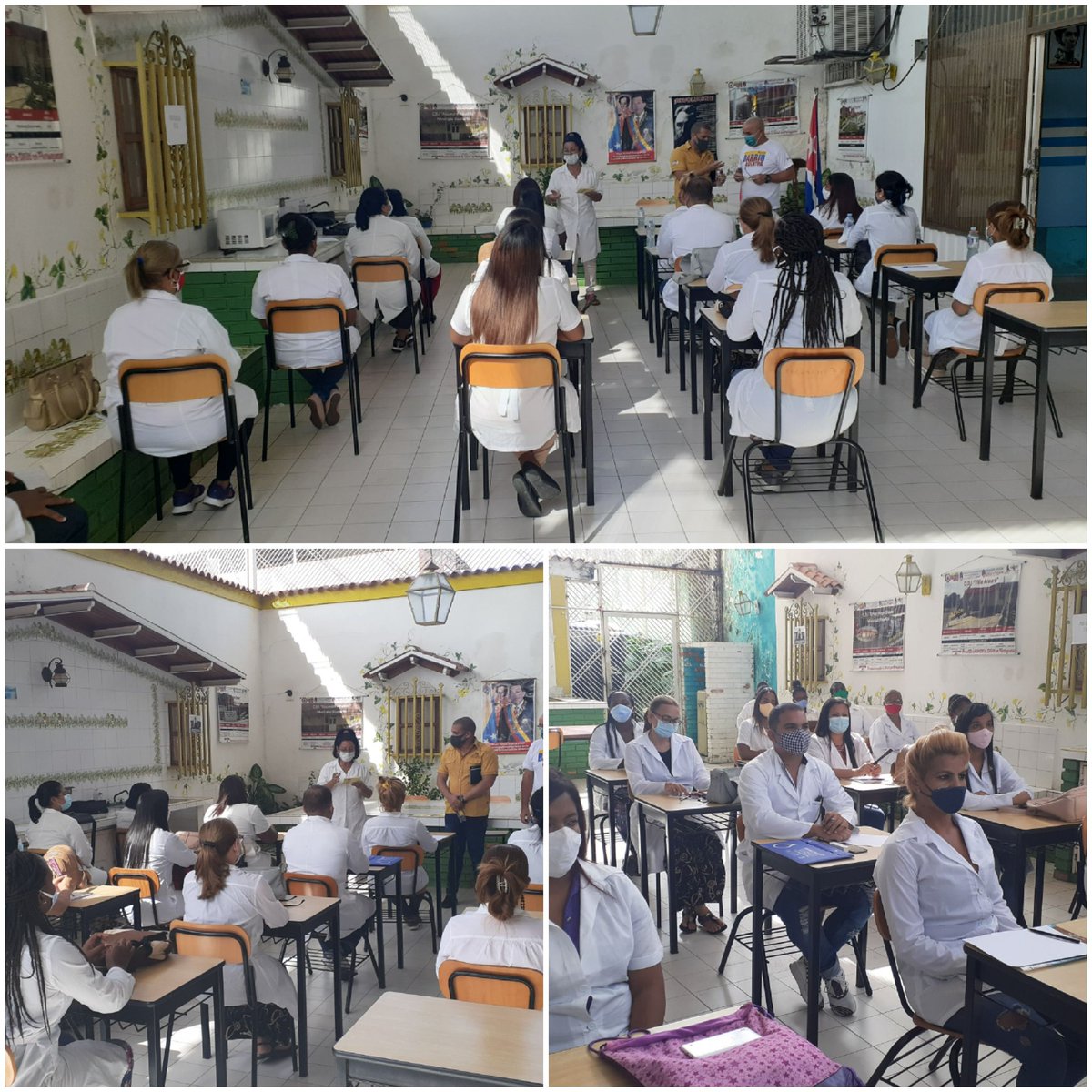 Colaboradores cubanos de la salud recién llegados al estado <a href="/cubacooperavepo/">Misión Médica Cubana en Portuguesa</a> reciben curso de preparación impartido por cuadros y funcionarios de la Dirección Estadal encabezados por <a href="/Janorys3/">Dr Janorys</a> 
Todo por la salud del pueblo venezolano 
#CubaSalvaVidas 
<a href="/IsaGlezCmg/">Isa González</a> <a href="/japortalmiranda/">José Angel Portal Miranda</a>