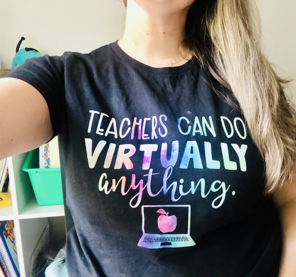 1stgradehooray's tweet photo. In case anyone else needs a reminder today 💻🍎 #virtuallyanything https://t.co/GzVEAmX6iH