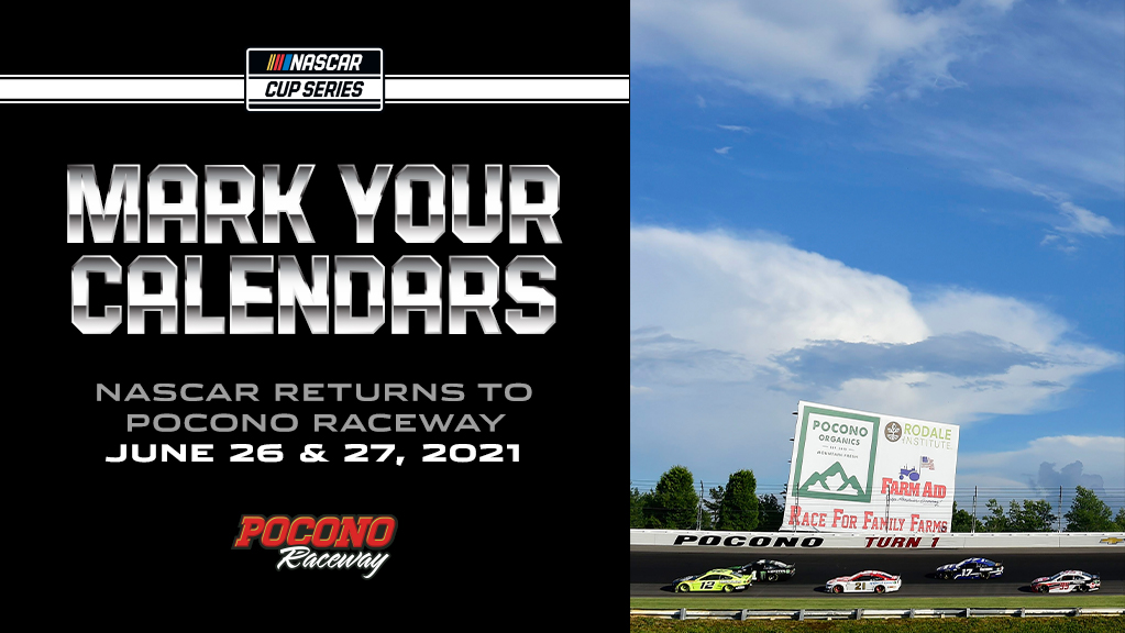 PoconoRaceway's tweet photo. 🚨𝗗𝗢𝗨𝗕𝗟𝗘𝗛𝗘𝗔𝗗𝗘𝗥🚨

Join us, June 26-27, for the ONLY @NASCAR Cup Series Doubleheader.🏁

Tickets on sale now!🎟️

More Info: https://t.co/DLRGNOdb2z https://t.co/E1Qs5CZv8V