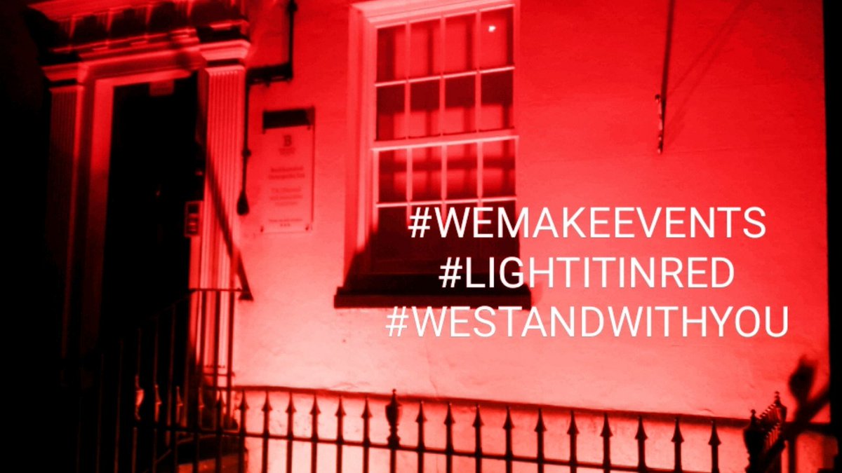 We stand with the whole of the events industry and tonight we #LightItInRed to show our support and to highlight an industry in crisis. 

We are viable. #WeMakeEvents #eventprofs  #westandwithyou 
<a href="/LightItInRed/">Light It In Red</a>
 
<a href="/WeMakeEventsoff/">#WeMakeEvents Campaign</a>