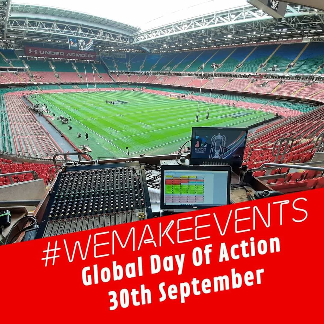 Today is the #WeMakeEvents global day of action as colleagues from the events industry across the World come together to #StandAsOne.