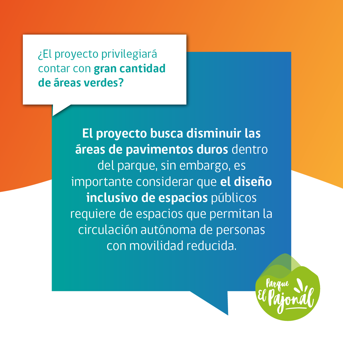 ParquePajonal's tweet photo. Es importante el acceso de personas con movilidad reducida ojalá a la totalidad de las actividades y lugares dentro del parque, lo que muchas veces demanda la incorporación de tipos específicos de pavimentos.

#parquepajonal #parque #maipú #Cerrillos #areasverdes https://t.co/EwDvwlQunj