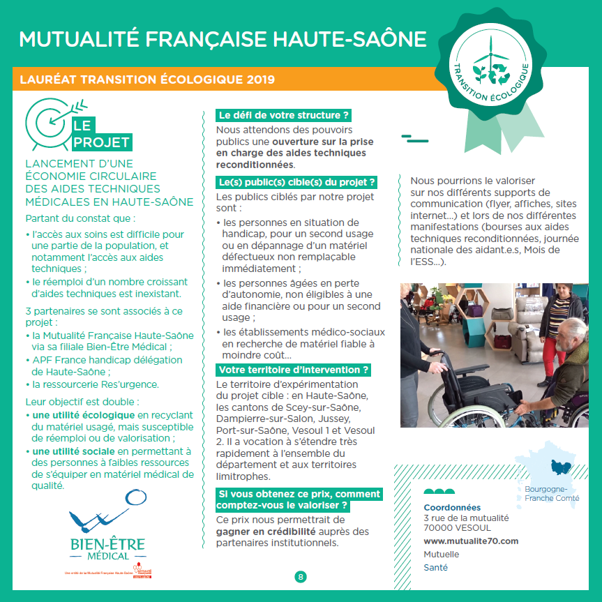 mois_ESS's tweet photo. [#PrixESS2020] Une initiative sur l'utilité sociale /transition éco ? CANDIDATEZ➡️https://t.co/0Td3Rw0jpz

En 2019 la @mutualite70🥇avait gagné le prix Transition #ecologique avec un projet de l'économie circulaire des aides techniques médicales. https://t.co/d7G7Vwi5mw https://t.co/V8DqwB13mV