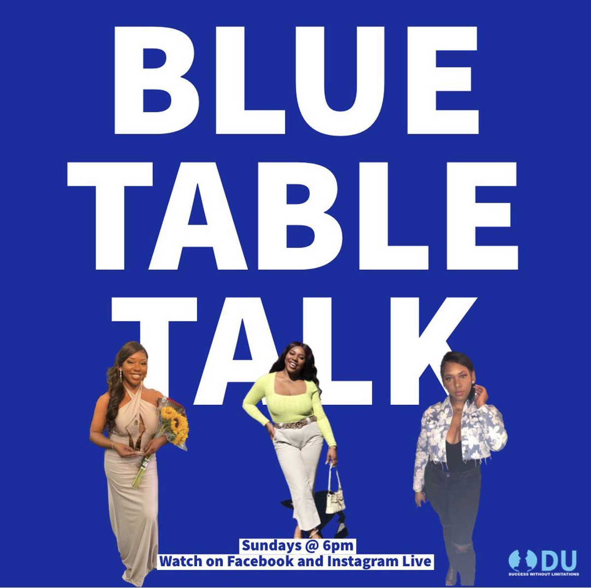ODUswl's tweet photo. BLUE TABLE TALK, hosted by DeeDee F. (@deediosa_). More information on this discussion series coming later today! #odu #oduswl https://t.co/bw0MspKEEE