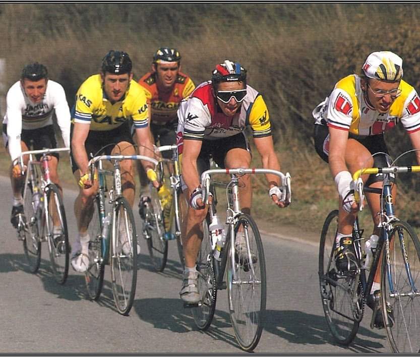 JCBijlsma's tweet photo. Kopgroep Waalse Pijl 1986... https://t.co/RT4Q169Unh