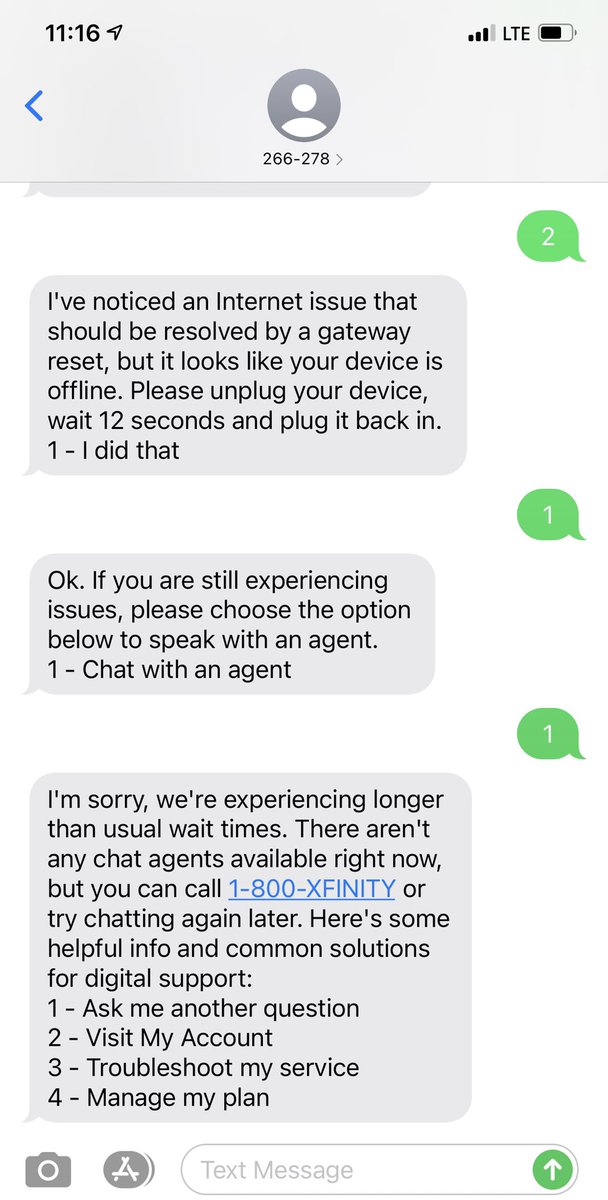 MerciBeauColie's tweet photo. @Xfinity @comcastcares I tried to chat with an agent and it said no one was available and to call the 800 number. I called the 800 number and it said no one was available and to chat an agent. My WiFi is out and I need help!!!!!!! https://t.co/sfMVHnWMbb