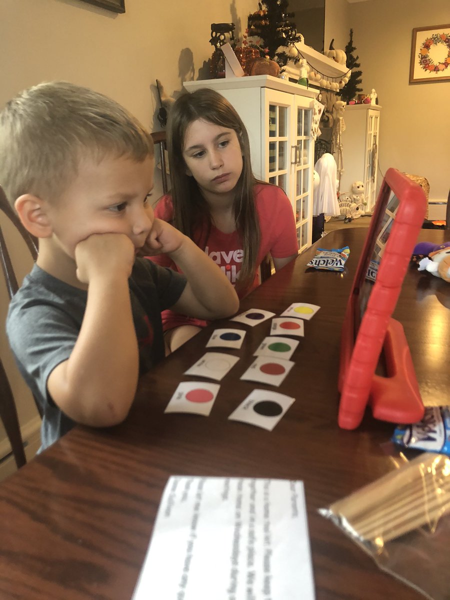 danareinke's tweet photo. Virtual Wednesday with cousin Jianna today ❤️🧡💛💚💙💜 @jeanne_s27 @TisdaleSchool https://t.co/BLF0bL1tdH