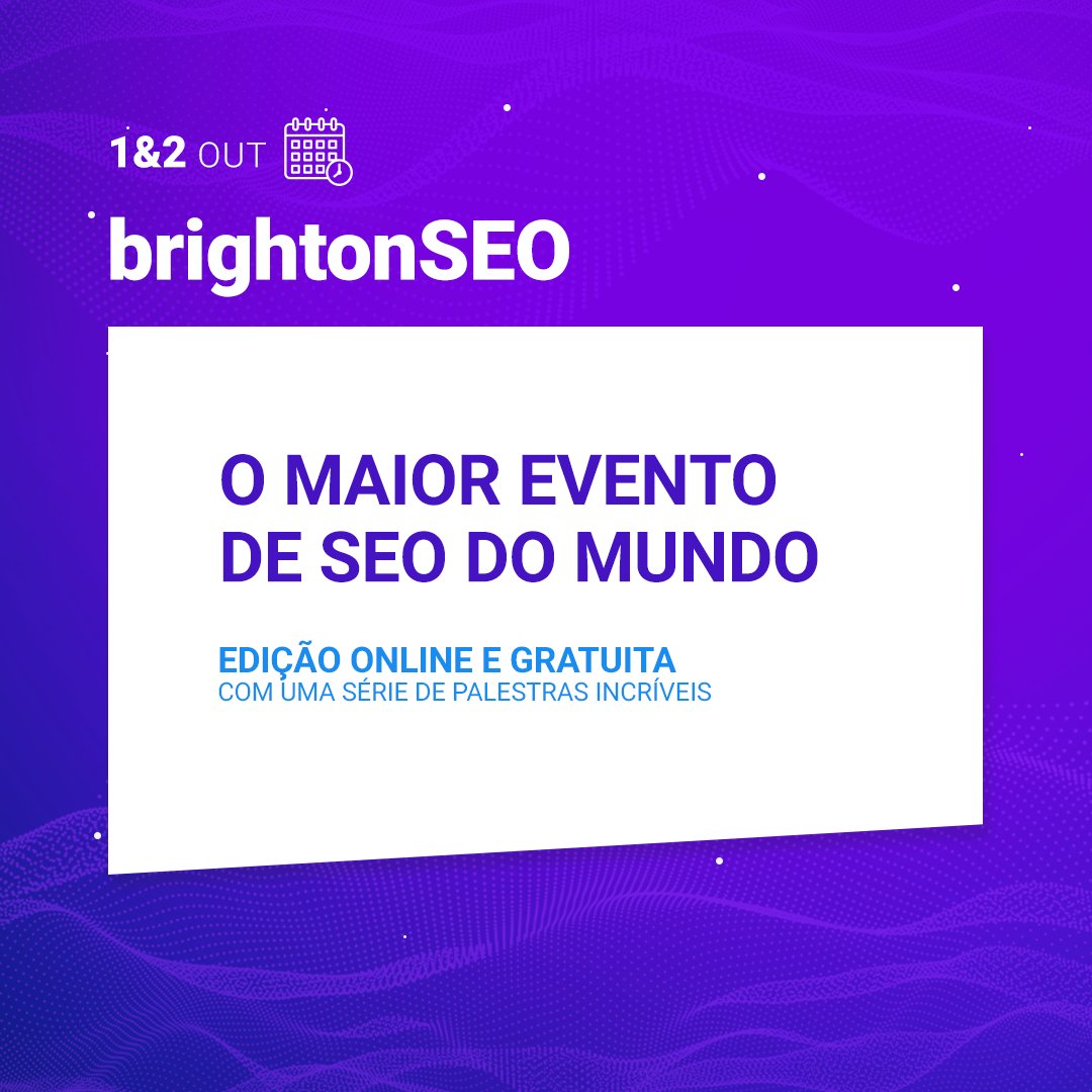 ecto_digital's tweet photo. Você tem vontade de aprender mais sobre SEO? Então se liga neste super evento que vai rolar nos dias 1 e 2 de Outubro: brightonSEO.2020 — Acesse o link e faça a sua inscrição gratuita no Maior Evento de SEO do Mundo 🌎🚀 https://t.co/TU7sPse4DF #seo #ectodigital https://t.co/axV1zacLzV