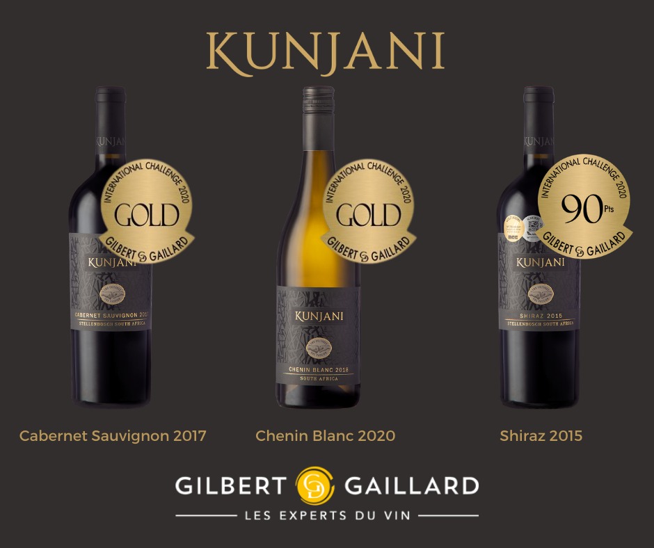 KunjaniWines's tweet photo. We are so proud to have received 3 awards at the prestigious #GilbertandGaillard International Challenge 2020. The French tasting panel tastes &amp; awards more than 10 000 wines per year around the globe. Congratulations to our amazing team! 🏆 Buy online >> https://t.co/z6r43vI2lz https://t.co/Kzvw7VXSSA