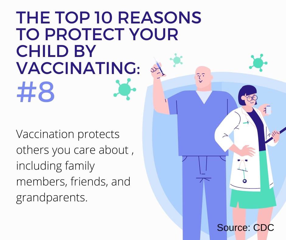 Reason #8 to protect your child by vaccinating!