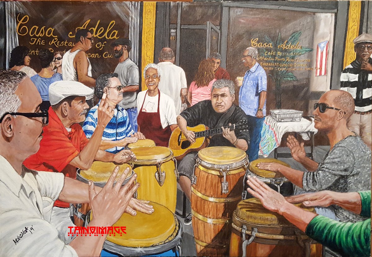 tainoimage's tweet photo. Casa Adela 24x36 acrylic on stretched canvas, sold https://t.co/spoCKHvYDu