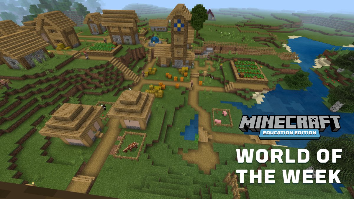 PlayCraftLearn's tweet photo. The #WorldOfTheWeek is a town that learners can explore, expand, or use to house their storytelling adventures. Just jump in and see where students' imaginations lead! #MinecraftEdu
Download the world created in partnership with the @writingproject: https://t.co/Qa72U37gwf https://t.co/JDT8uporEs