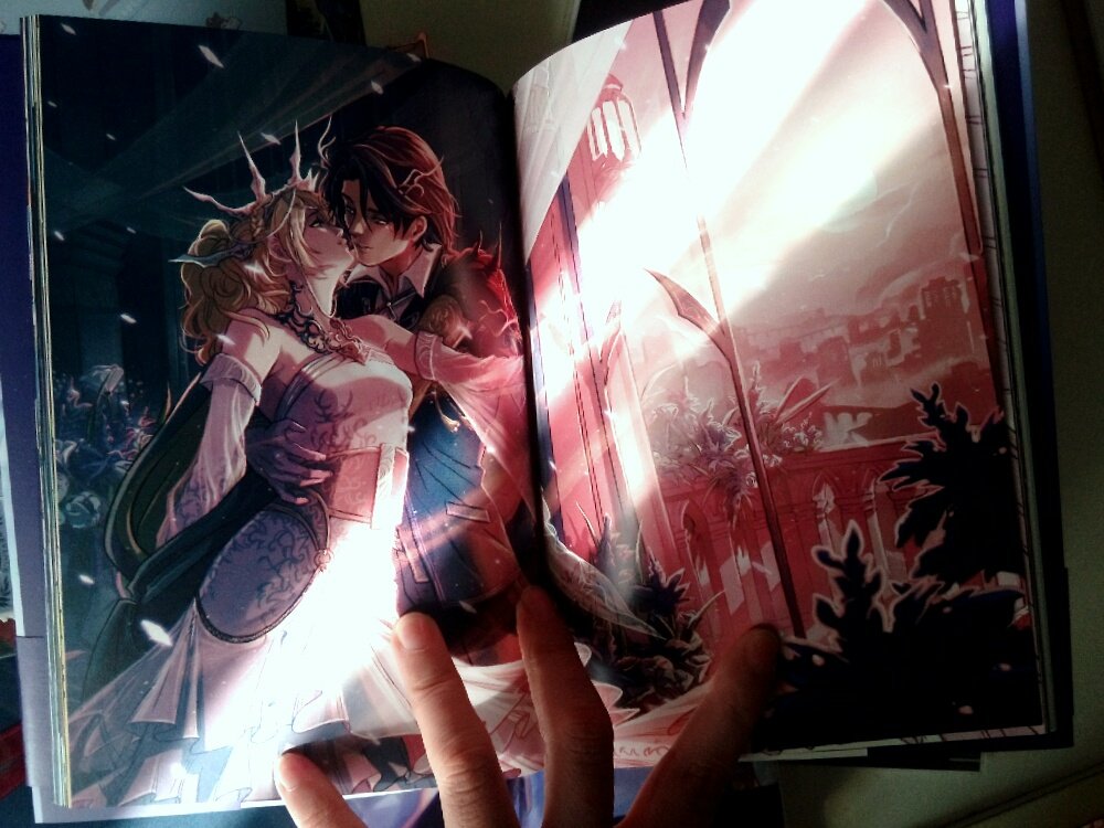 My beautiful <a href="/LunoctZine/">STARCROSSED - Final Zine Sale on now!</a> contributor bundle💙✨ 
I loved being a part of this project with my whole soul , everything's amazing and there's a lot of love for this couple in every single piece 😭💙