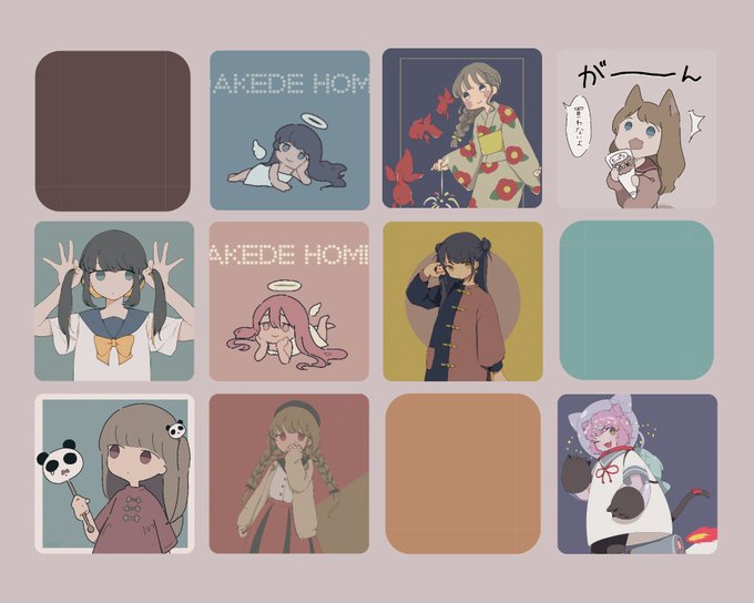 #今月描いた絵を晒そう 
創作はこんなもんですね!まあまあ描いた 