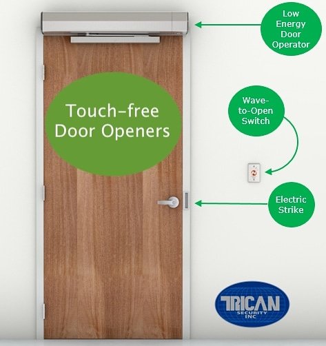 Touchless doors help to stop the spread

#accesscontrol #lowvoltage #touchless #dooropeners #security #covid19 #StopTheSpread