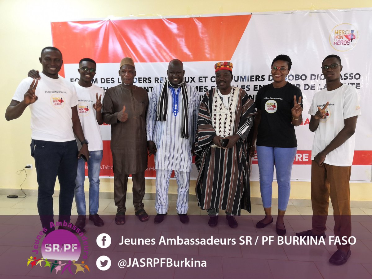 JASRPFBurkina's tweet photo. Il s'est tenu du 23 au 24 le Forum  Leaders Religieux et coutumiers sur le  changement des normes sociale en faveur de la  #SRAJ/ thème:« LES LEADERS RELIGIEUX ET COUTUMIERS S’ENGAGENT …» organisé par #URCB_SD et @MerciMonHeros.
#MerciMonHéros #BrisezLesTabous #BoboDioulasso https://t.co/mQQrK6LU47