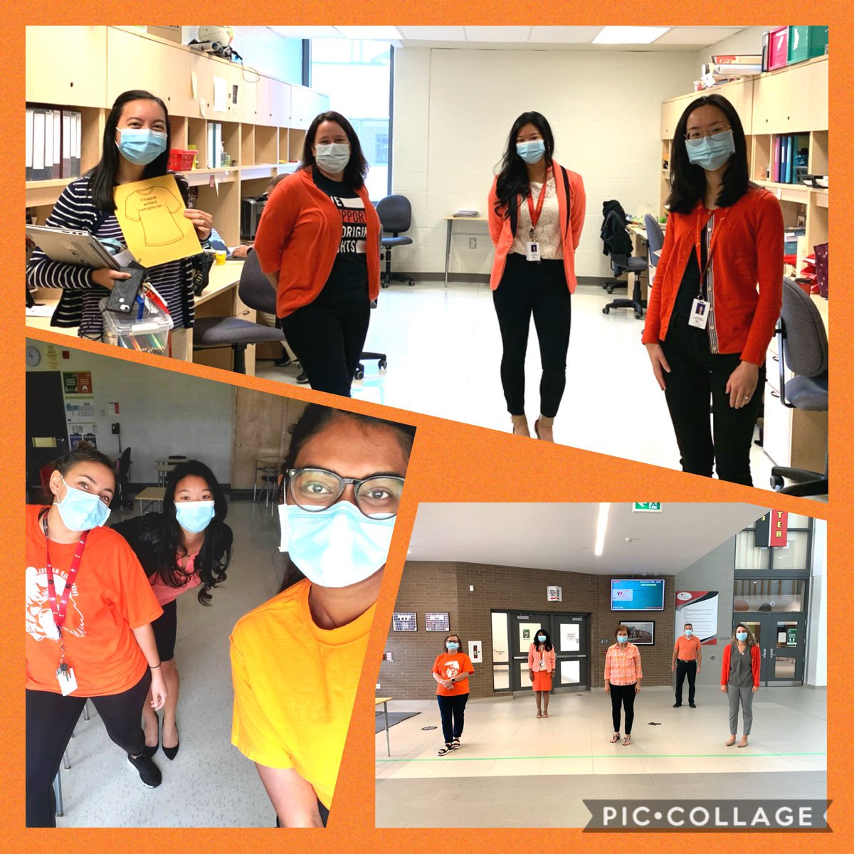 BillHogarthSS's tweet photo. BHSS staff are wearing Orange today to create awareness about the impact of residential schools as a step in creating learning opportunities about the work needed for Truth &amp; Reconciliation. #EveryChildMatters https://t.co/rngOuUznyS