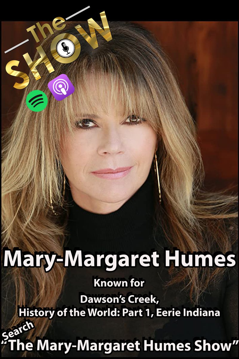 SHOW_Podcast_00's tweet photo. Mary-Margaret Humes joined @RealJoshtodd on #TheSHOW to talk some #DawsonsCreek.

@thereal_marymargarethumes

Listen, Download, Review on:
iTunes: https://t.co/mhyQAVrxpy 
Spotify: https://t.co/MwquD5KEOR
Google Play: https://t.co/PFC75gd9NO
YouTube: https://t.co/8SiYweWp8M https://t.co/YW9FvHfkK9