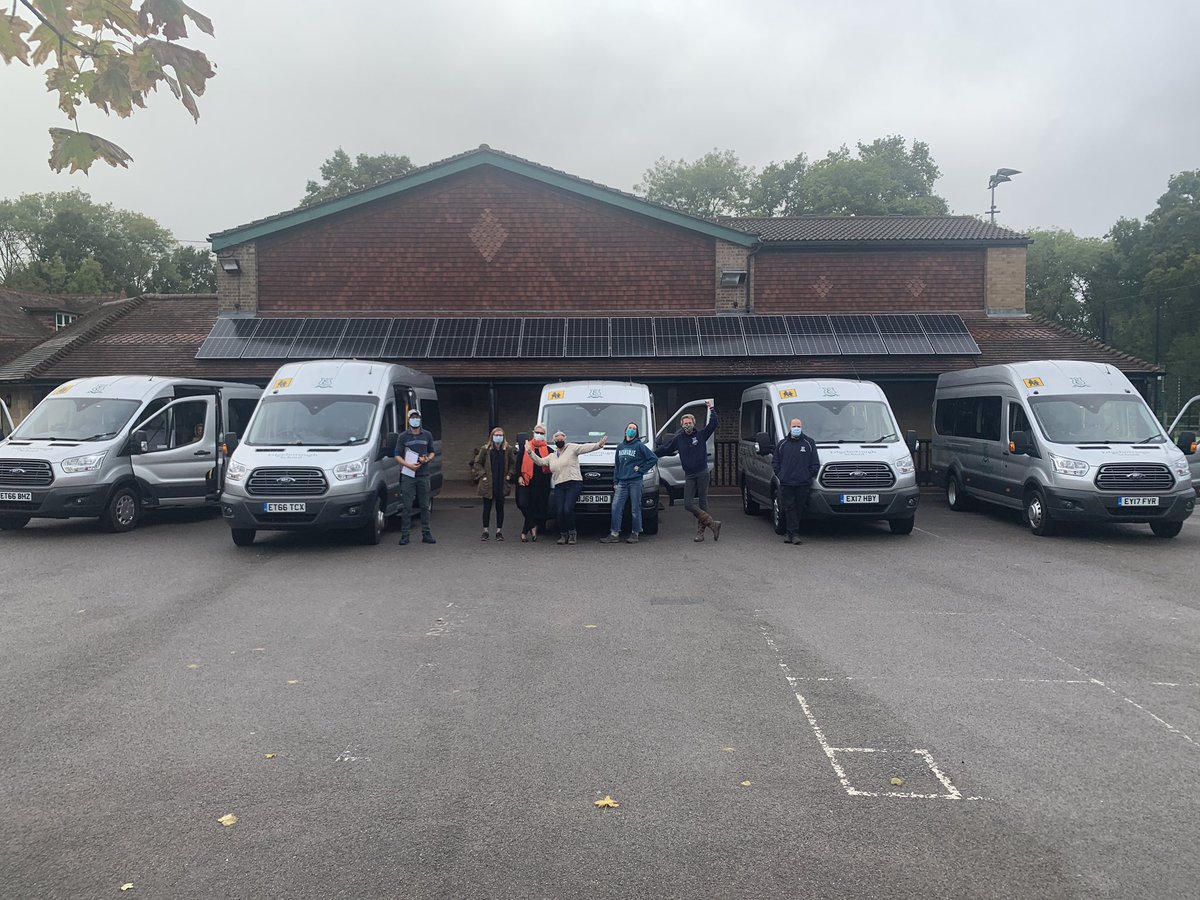 Dan_Thornburn's tweet photo. This was a great sight yesterday as @Edgeborough’s Year 4 headed out to @butserfarm for their first school trip in months. I have to say, though, that I thought the staff looked slightly like a bunch of gangsters en route to a bank heist! #maskedmafia https://t.co/RKDpX2cG2Y