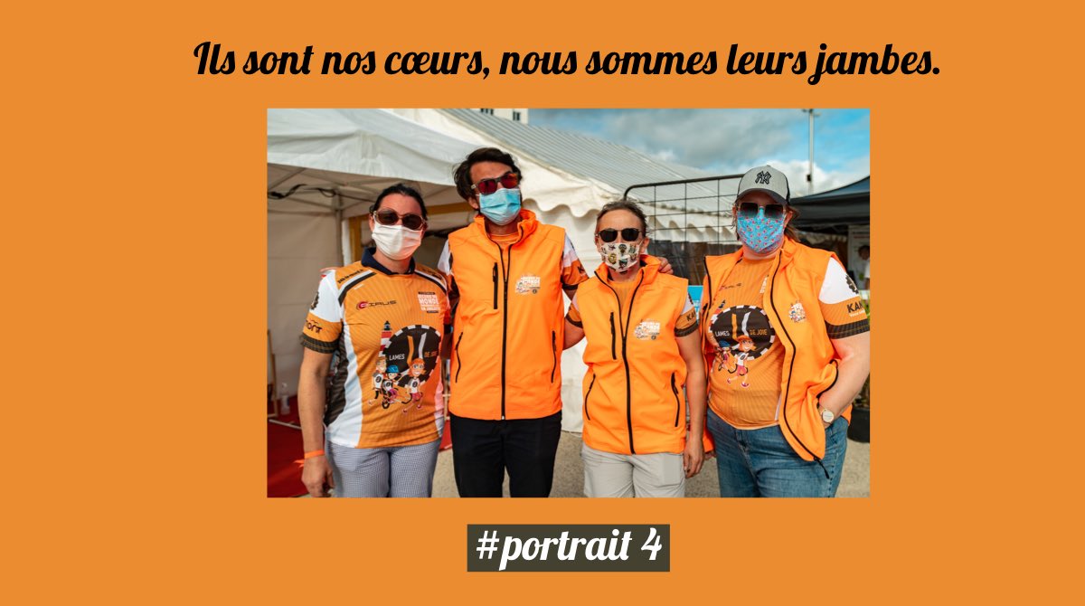 lamesdejoie's tweet photo. Nous poursuivons notre longue série de photos📸 souvenirs de notre record du monde des 24h ⏱ en joelette. Les BÉNÉVOLES #Portrait4 https://t.co/gRrJ7rjTlZ
