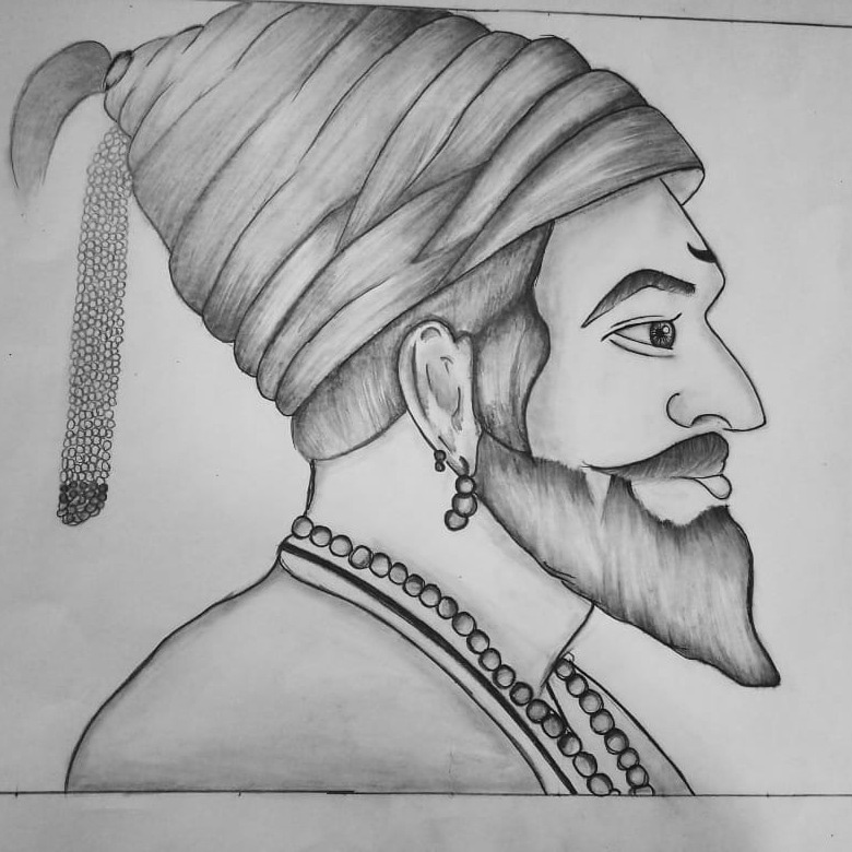 How to draw Chhatrapati Shivaji Maharaj Drawing step by step  Pencil  drawing  YouTube