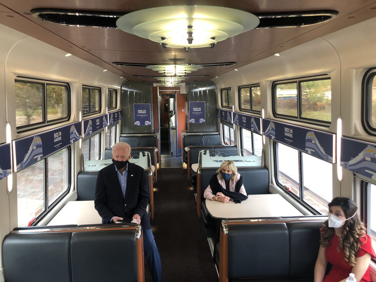 Tyler Pager On Twitter Joe And Jill Biden On Their Amtrak Train Tour Chatting With Ohioans About Healthcare And The Economy