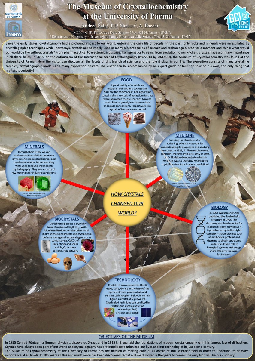 Andrea Sala (@92andreasala92) on Twitter photo The Museum of Crystallochemistry at the University of Parma <a href="/GCI_AIC/">Giovani Cristallografi Italiani</a> #GCISciSoc #GCIPosterPrize #GCIathome
<a href="/PaoloPMazzeo/">Paolo P. Mazzeo</a> <a href="/abacchi66/">alessia bacchi</a> The Museum of Crystallochemistry at the University of Parma <a href="/GCI_AIC/">Giovani Cristallografi Italiani</a> #GCISciSoc #GCIPosterPrize #GCIathome
<a href="/PaoloPMazzeo/">Paolo P. Mazzeo</a> <a href="/abacchi66/">alessia bacchi</a>