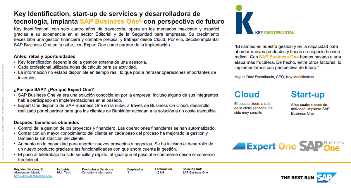 BusinessOnClou1's tweet photo. #100dias100clientes que nos cuentan cómo #sapbusinessone ha transformado su negocio.
@keybusinessone nos muestra su historia de éxito, de la mano de @Expert_One_ y @BusinessOnClou1 con @Bankinter
https://t.co/6BKb8MpPwJ
#transformandopymes #pymes #SAP https://t.co/g85au4loik