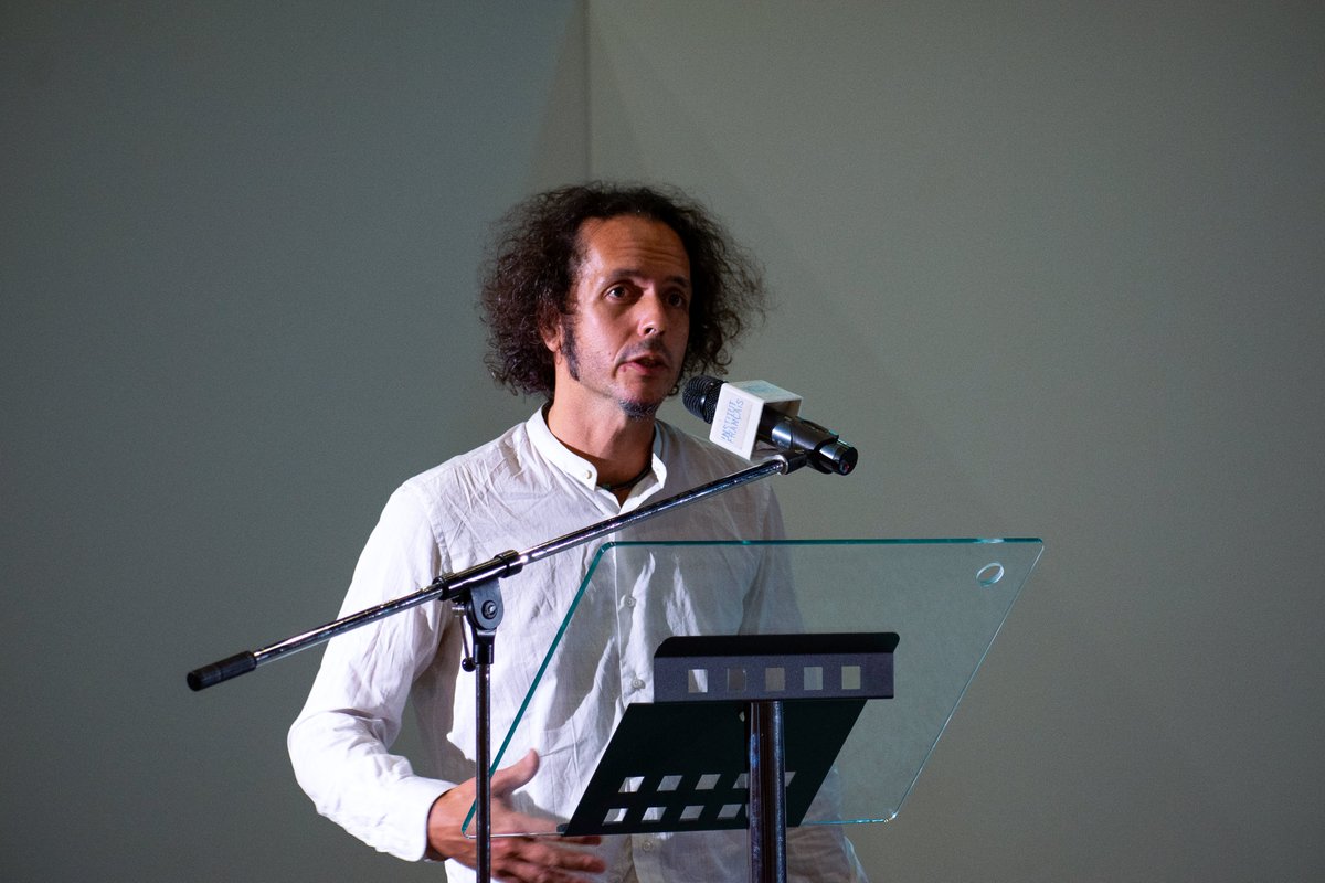 IF_Madrid's tweet image. El jueves 17 de septiembre inauguramos nuestra exposición de #artevideo “Entre los pliegues de la palabras”, organizada en el marco del @PROYECTOR_FEST 
Tuvimos el placer de recibir a 3 de los 4 artistas expuestos: Laurene Barnel, Fran López y Luciana Fina
institutfrancais.es/madrid/evento/…