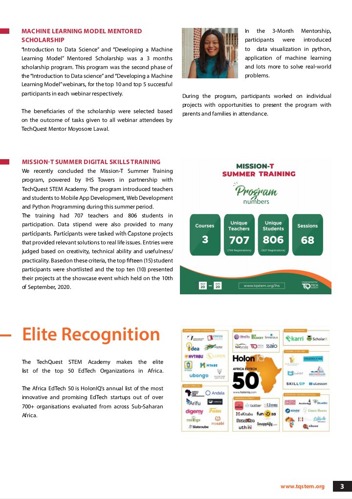 techquestcamp's tweet photo. In case you missed our September Newsletter.

You can catch up with TechQuest by visiting: https://t.co/iHdUZxR5Zy

#TechQuest
#STEM4Empowerment https://t.co/duoViP2cJw