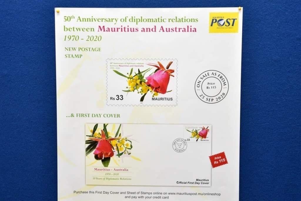 AusHC_MU's tweet photo. Honoured to launch these beautiful commemorative envelopes & stamps with 🇲🇺 Minister of ICT, Deepak Balgobin which celebrate #50yrs of 🇦🇺 🇲🇺 being #PartnersInTheIndianOcean 👏 @auspost & #MauritiusPost for the great designs!
@GovMauritius @PKJugnauth https://t.co/DMDdhHE7Mo
