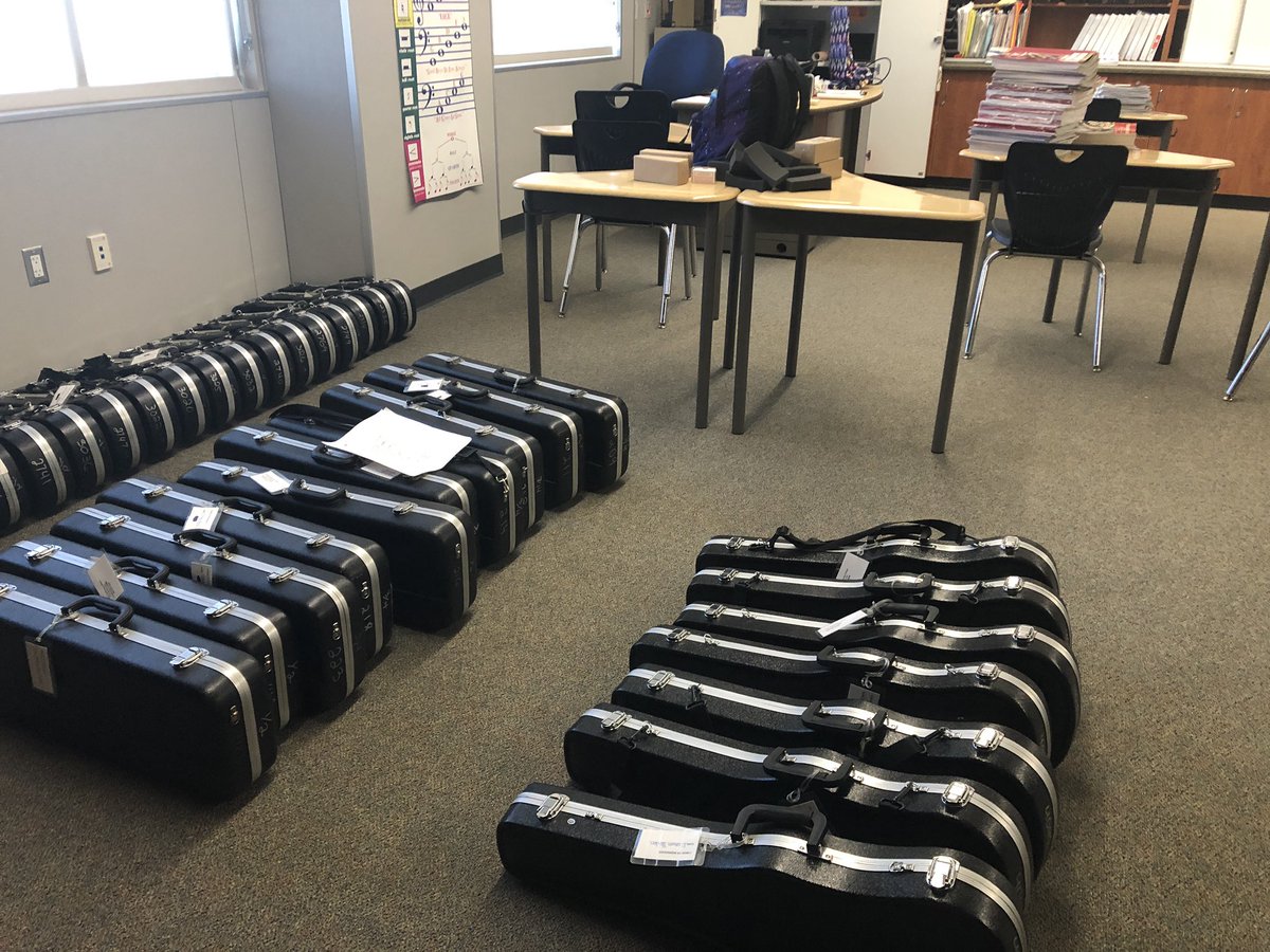 LbusdMusic's tweet photo. It’s almost time to make music again! Roosevelt is getting ready to issue instruments to their musicians! My students are so excited!  @jbaker000 @DrJuanMBenitez @megankerr @LBUSD_Arts #proudtobeLBUSD #lbmusicteachers https://t.co/KWuCQkIt5V