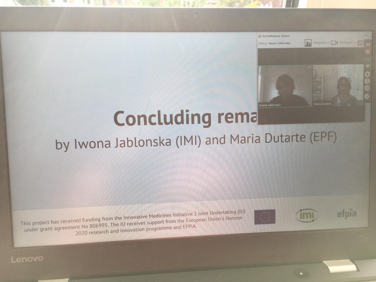 eupatients's tweet photo. And today is the last day of #EFOEUPATI. What a project! We have celebrated our #achievements during a #webinar with +80 participants. Thank you all for joining, and a BIG thank you to our #partners and @IMI_JU. Recordings, resources and info to follow very soon! https://t.co/8QD3IJDYof