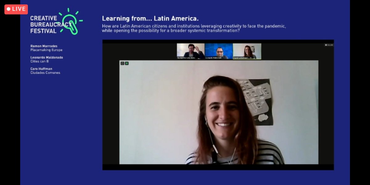 How to make #humanecosystems flourish? 💡👥🌎

Establish a shared vision, invest in cultural agents (ppl on the ground doing good stuff) and push for radical, extreme collaboration!

<a href="/lmaldonado/">Leonardo Maldonado</a> <a href="/CaroHuffmann/">Caro Huffmann</a> and <a href="/RamonMarrades/">Ramon Marrades</a> inspiring me this eve at <a href="/CreatBureauFest/">Creative Bureaucracy Festival</a>