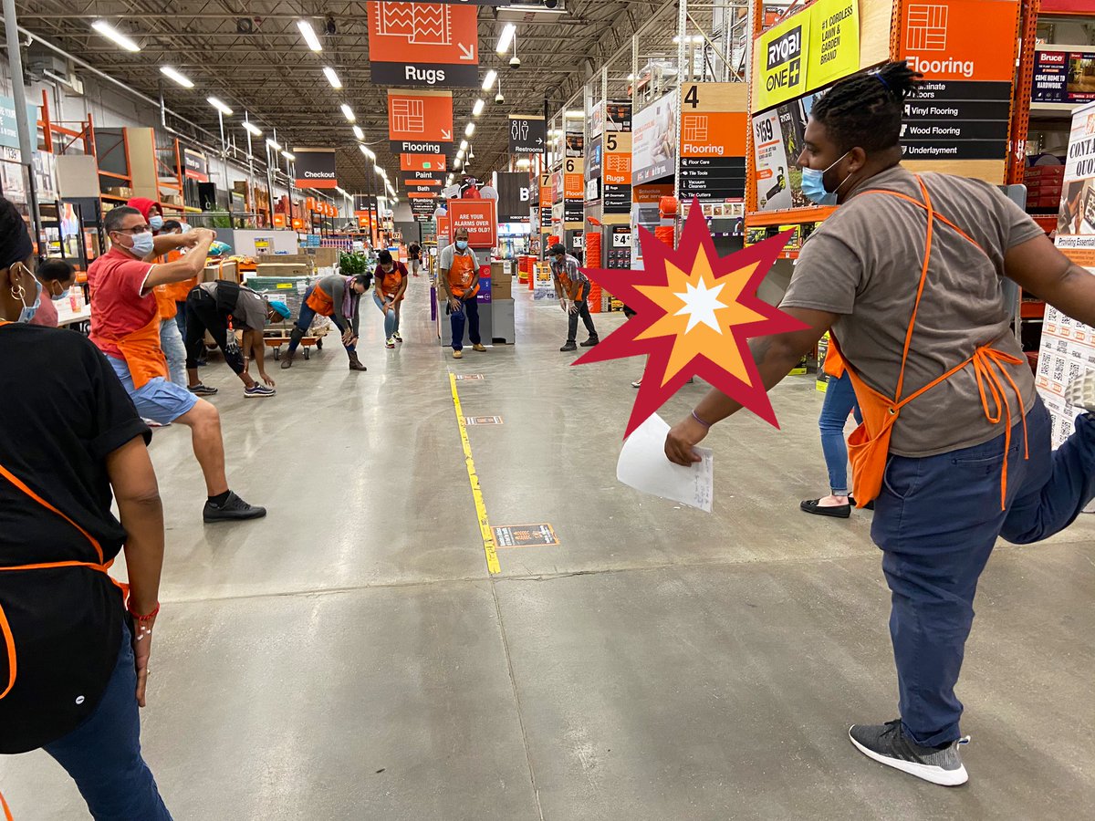 Maira_THD's tweet photo. GM🌞Stretch gets us ready to step into SAFETY💥Recognize the hazard(s). Reminding us to develop the habit of thinking “Think Safety” during our work shift, for ourselves, our fellow peers, and for family and friends. #thinksafety @0935 @BrittanyMOrtiz1 @TDonnelly921 @arothrock70 https://t.co/fKQ6TfMQq4