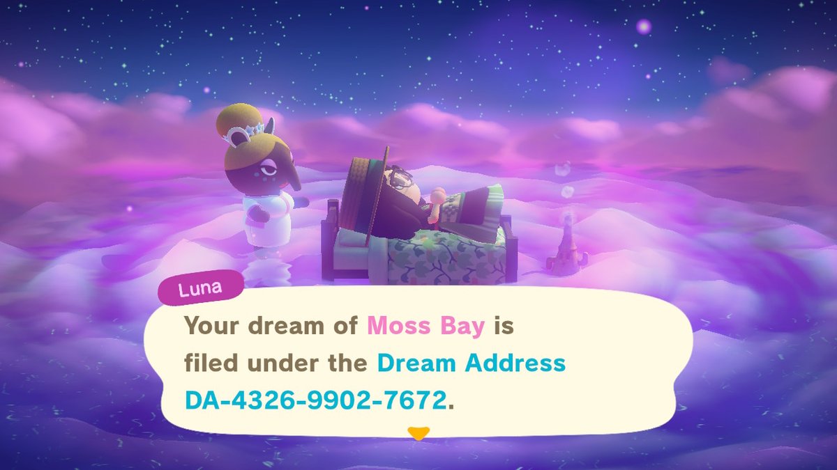moss_bayer's tweet photo. i loved moss bay so much, but i wasnt happy playing anymore. so i restarted. here is the #dreamaddress #AnimalCrossing #ACNH https://t.co/hzuKK7HHkX
