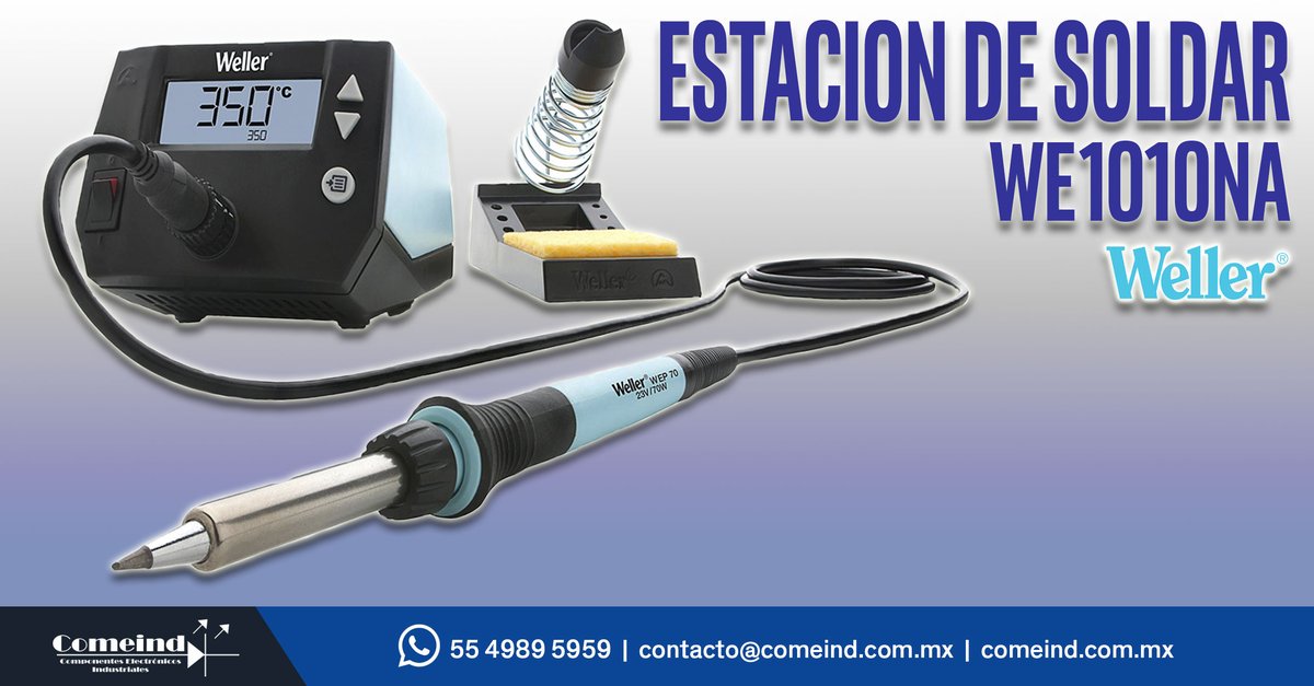 Presentamos la estación de soldar #WE1010NA de #Weller este y otro productos los podrás encontrar en comeind.com.mx
