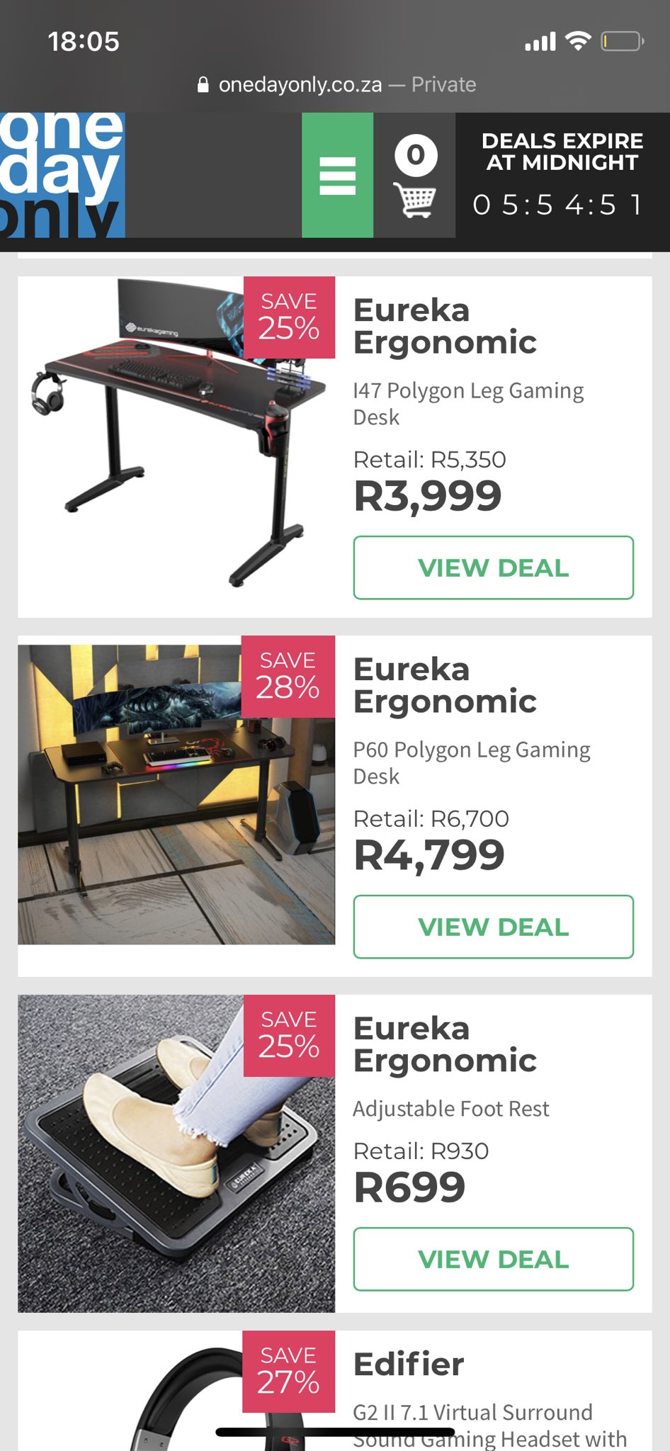Edifier South Africa on Twitter "Amazing deals on Eureka Gaming Desks