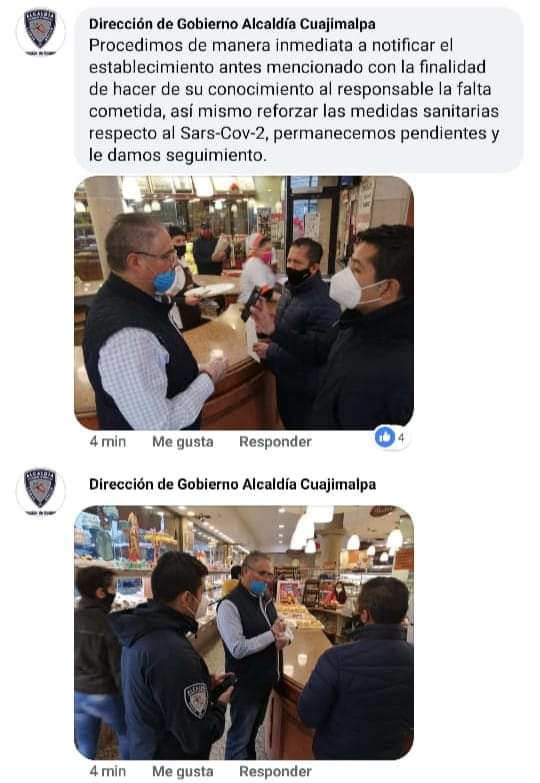 La @AlcCuajimalpa acudió a las instalaciones de la panadería Lecaroz ubicada en la Col. Navidad. Después de un reporte hacías una empleada por no cubrir ninguna de las medidas sanitarias, además de tocar todas las piezas de pan con sus manos.

Vídeo 👇

x.com/CuajnoticiaCDM…