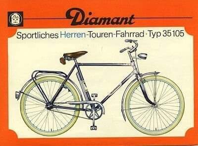 DDR_Reklame's tweet photo. Am 2. Mai 1952 wurde der VEB Fahrradwerke Elite Diamant gegründet. In den 50er Jahren war Diamant mit Touren-, Sport- und Rennrädern technisch und optisch auf der Höhe der Zeit.
#Fahrrad #Sportrad #Rennrad #Bike #Bicycle #Diamant #DDR #GDR #KarlMarxStadt #Ostalgie #EastGermany https://t.co/hs2gZbody4